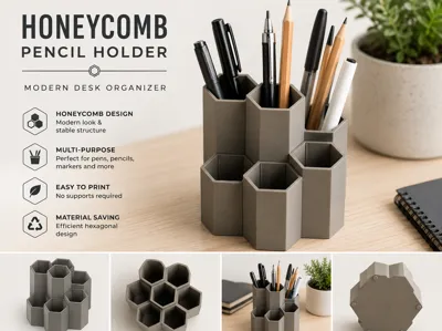 Honeycomb Pencil Holder