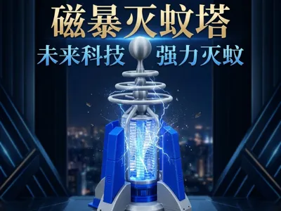 Magnetic Storm Mosquito Killer Tower - Aerial Defense Base