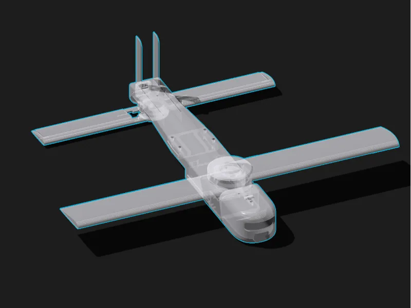 弹簧刀巡飞弹【可飞行】无人机航模固定翼折叠导弹