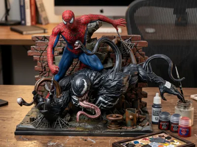 spiderman vs venom STL