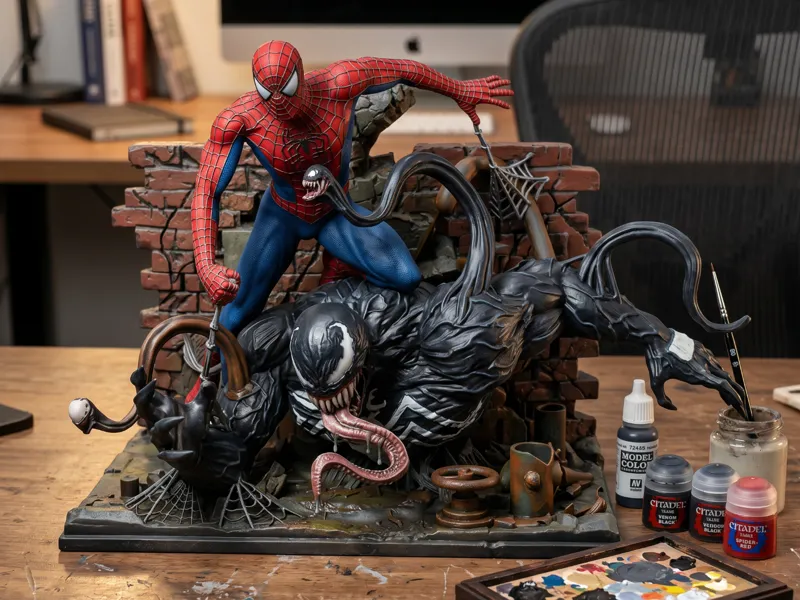 spiderman vs venom STL