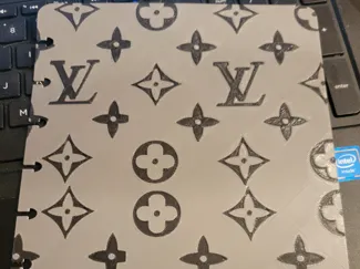 LV Notebook cover