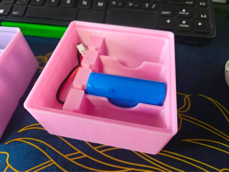 CyberBrick Gridfinity 锂电池×4 收纳盒
