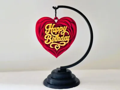 Happy Birthday Rose – Elegante 3D-Dekoration