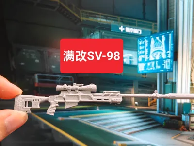 Delta Operations - Fully Customized SV-98 Sniper Rifle