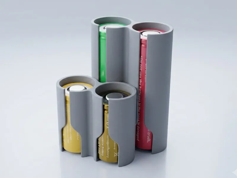 Travel Battery Holder - 18350 / 18650 Li-Ion Cells