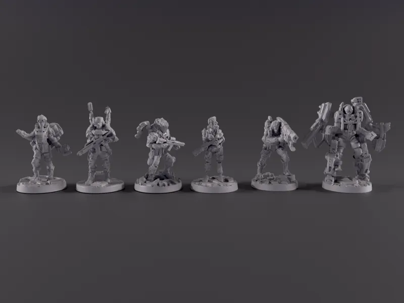 Nemesis:Retaliation miniture 复仇女神号 反击 角色模型