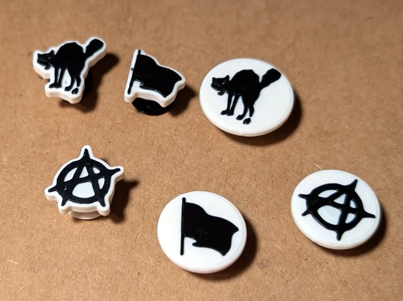 No Crocs No Masters: anarchy clog charms