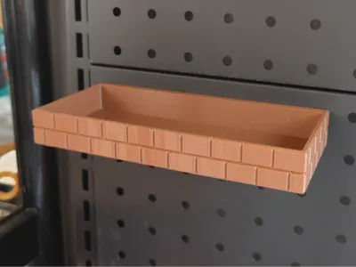 Pegboard Accessories - Brick Storage