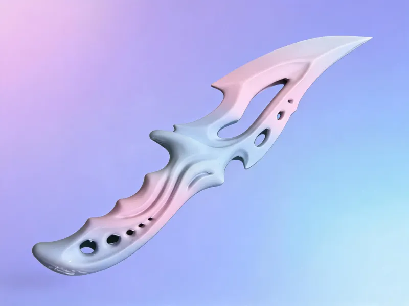 Gradient Phantom Stalker Cyber Claw Dagger