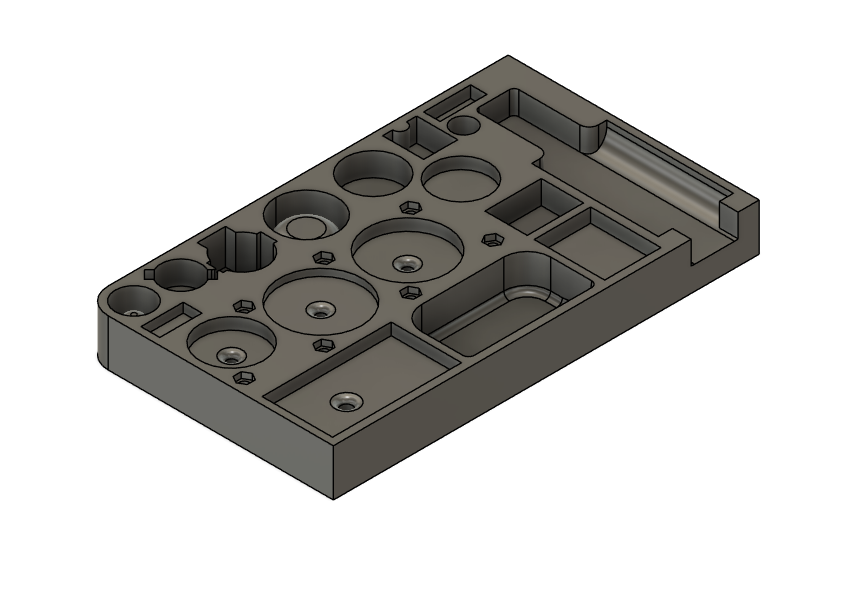 Gearbox parts tray for v2 airsoft gearbox