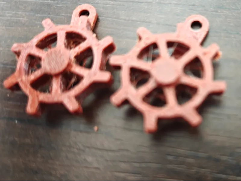 Ship's-Wheel Earring - Spinning Helm