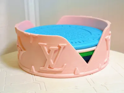 LV Monogram Fluo Coaster
