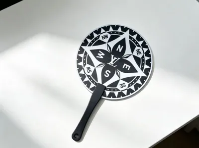 LV Compass Pattern Fan