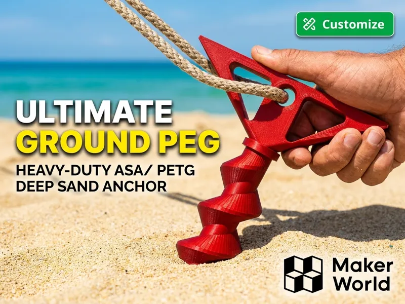 Ultimate Parametric Sand Peg (Customizable)