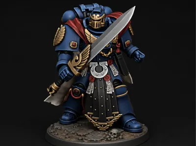 Eternal Vanguard Captain - Grimdark Miniature