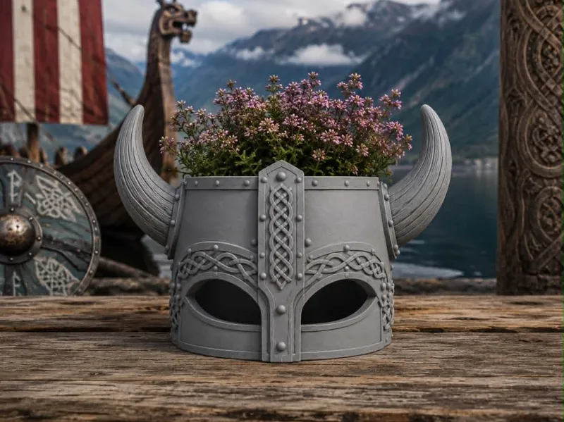 Viking Helmet Pot