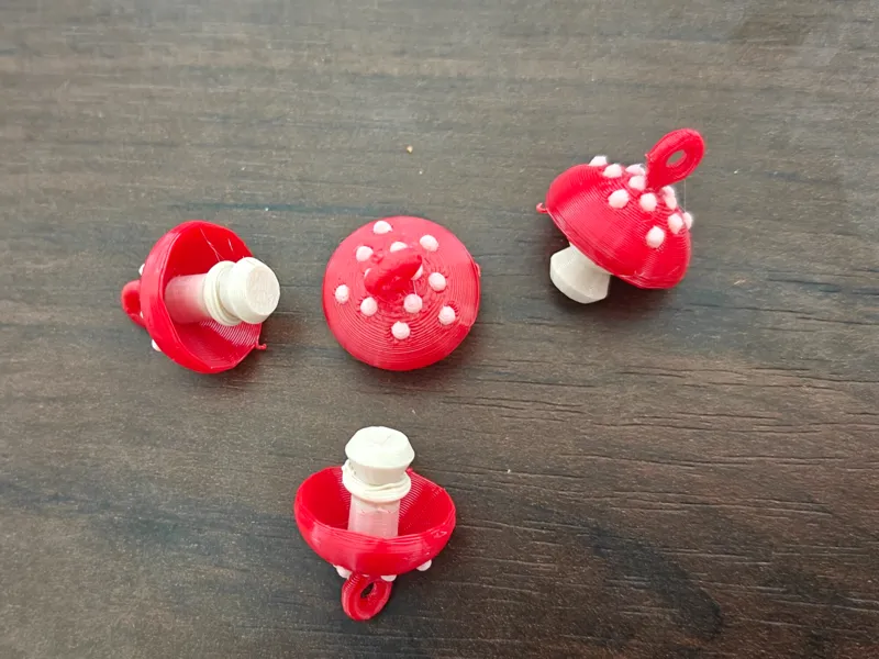 Fly Agaric Mushroom Earring - 2-Color