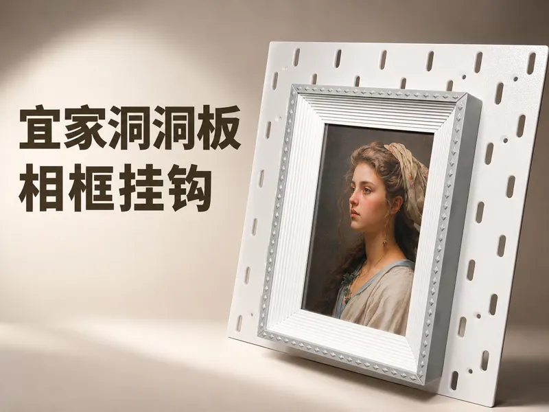 宜家洞洞板相框挂钩
