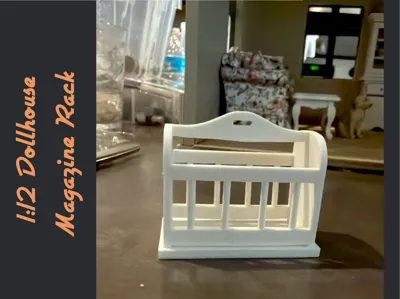 1:12 Dollhouse Magazine/Newspaper Rack