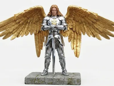 Catholic Warrior Angel