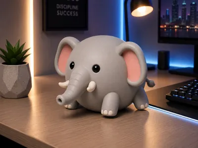 Cute Chubby Elephant – Rollin Wild Style