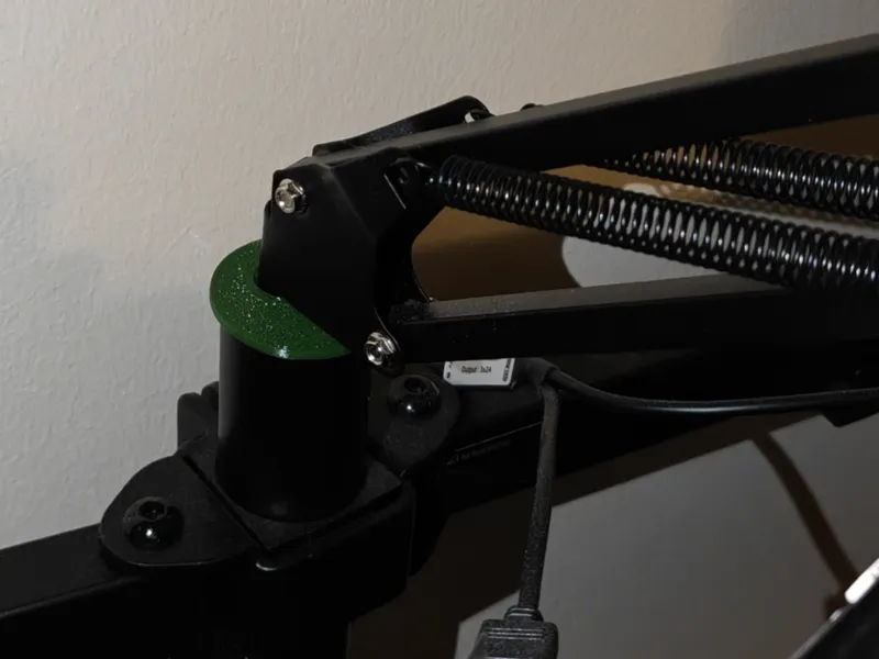 Microphone Dual Monitor Arm Tube Mount