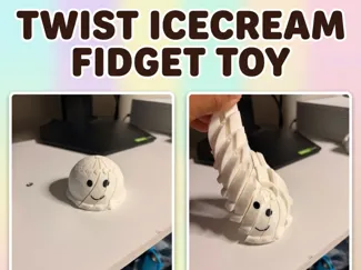 Twisty ice cream fidget toy