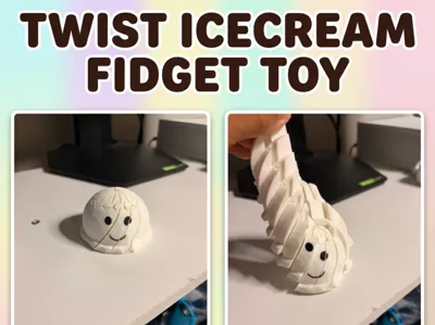 Twisty ice cream fidget toy
