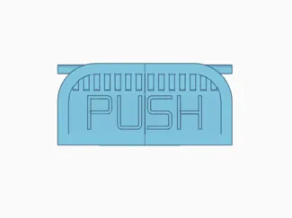 Disney Trash Can Push Flap (full size)