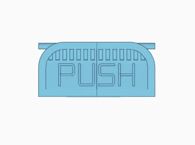 Disney Trash Can Push Flap (full size)