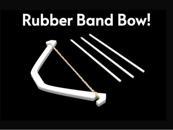 Handheld Rubber Band Bow and Arrow-Print‑in‑Place
