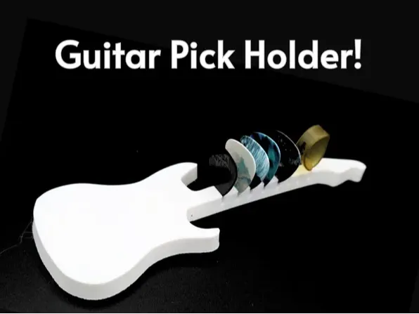 Guitar Pick Holder in The Shape of a Guitar!