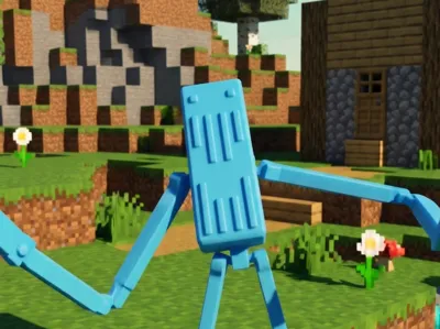The man from the fog-horror minecraft dweller