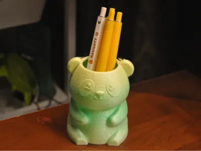 Cute Panda Pen Holder Six