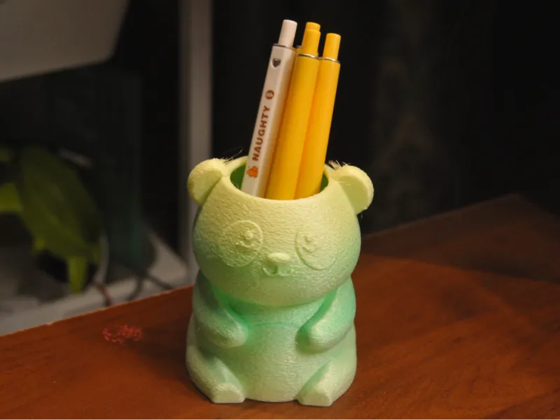 可爱熊猫笔筒陆