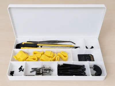 Modular Storage Box with Dividers and Lid
