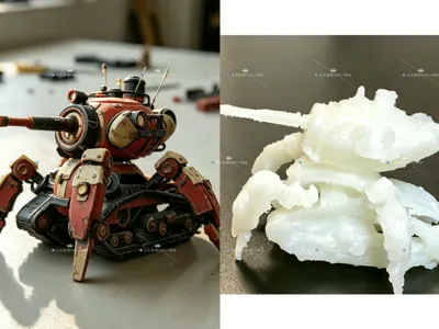 Fictional World Cyber Tank Spider Robot