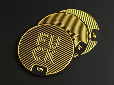 Not very subtle coasters (100 mm)