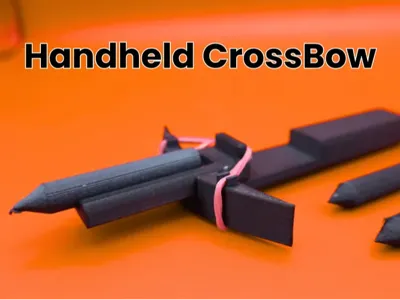 Handheld Rubber Band Powered Crossbow
