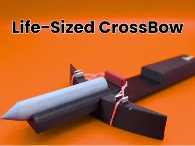 Life-Sized Crossbow - Rubber Band Powered!