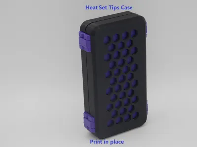 Pinecil/TS-100 Heat set insert tips case