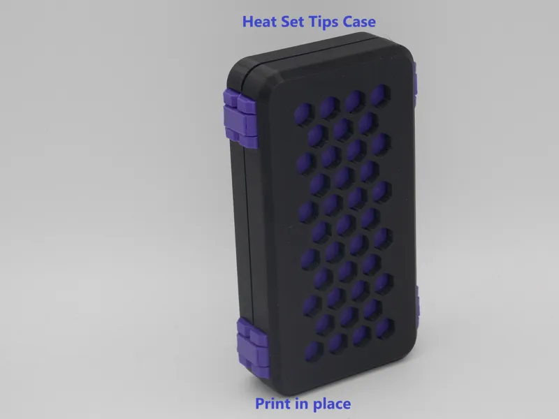 Pinecil/TS-100 Heat set insert tips case