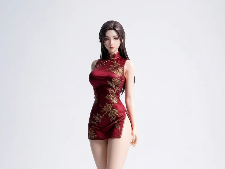 旗袍大长腿美女手办