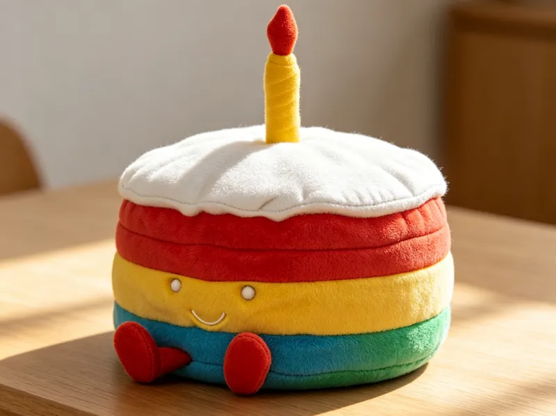 英国Jellycat趣味彩虹生日蛋糕