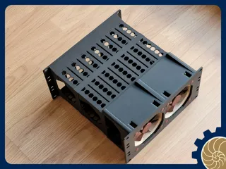 10 დიუმიანი 3U HDD უკანა საყრდენი ვენტილატორებით thumbnail 3