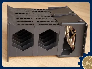 10 დიუმიანი 3U HDD უკანა საყრდენი ვენტილატორებით thumbnail 6