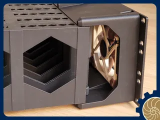 10 დიუმიანი 3U HDD უკანა საყრდენი ვენტილატორებით thumbnail 7