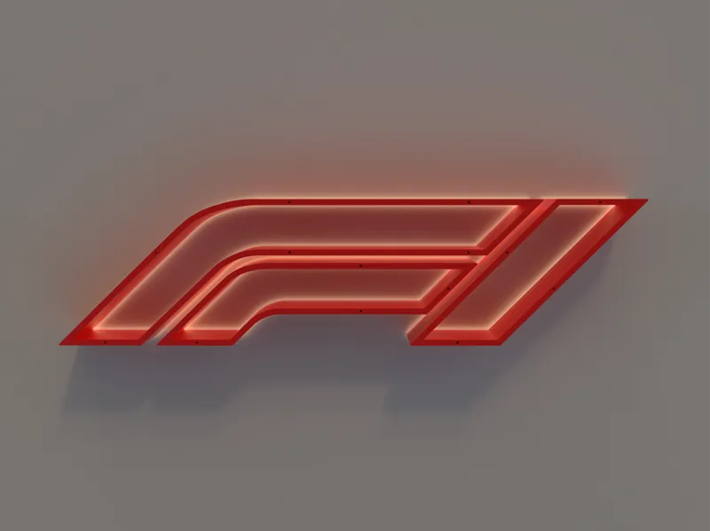 Formula 1 Logo Wall Bookcase
