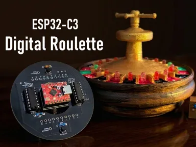 DIY LED Roulette Wheel | ESP32 C3 Project